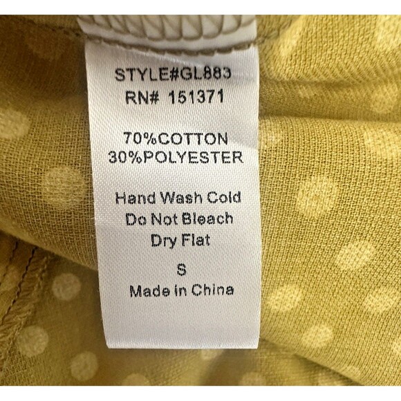 Lara‎ Fashion Women's Dress Size Small Gold Milkmaid Coquette Fit and Flare - Picture 7 of 8